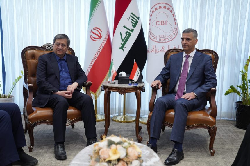 محافظ البنك المركزي يبحث مع نظيره الإيراني آلية تسوية المستحقات المالية وتنظيم التبادلات التجارية