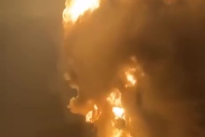 اندلاع حريق داخل مستودع للوقود بمنطقة تانجرو في السليمانية