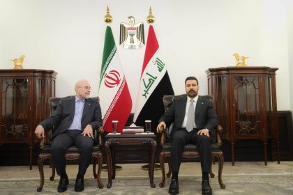 قاليباف يؤكد للزيدي حرص ايران على مواصلة تطوير العلاقات الثنائية