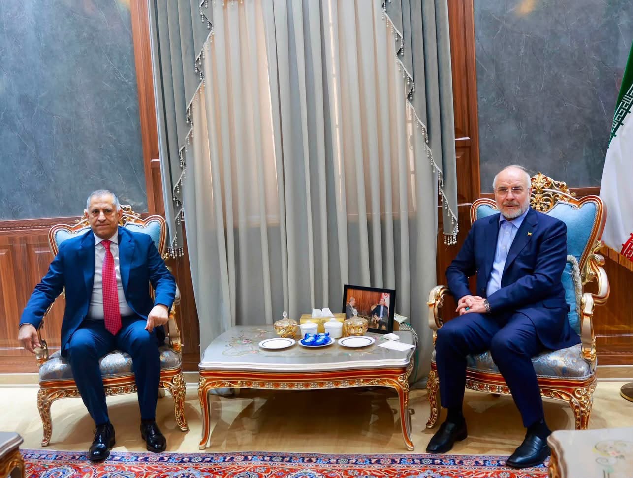 العبودي لقاليباف: الدستور العراقي لايسمح بوجود جماعات مسلحة تهدد أمن دول أخرى
