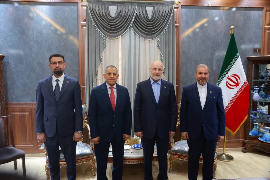 العبودي لقاليباف: الحكومة العراقية ماضية في حصر السلاح بيد الدولة