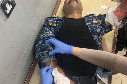 ‏الاعلام الامني: الشروع بإجراءات مكثفة إثر حادث استشهاد ضابط وإصابة 4 منتسبين جنوبي بغداد
